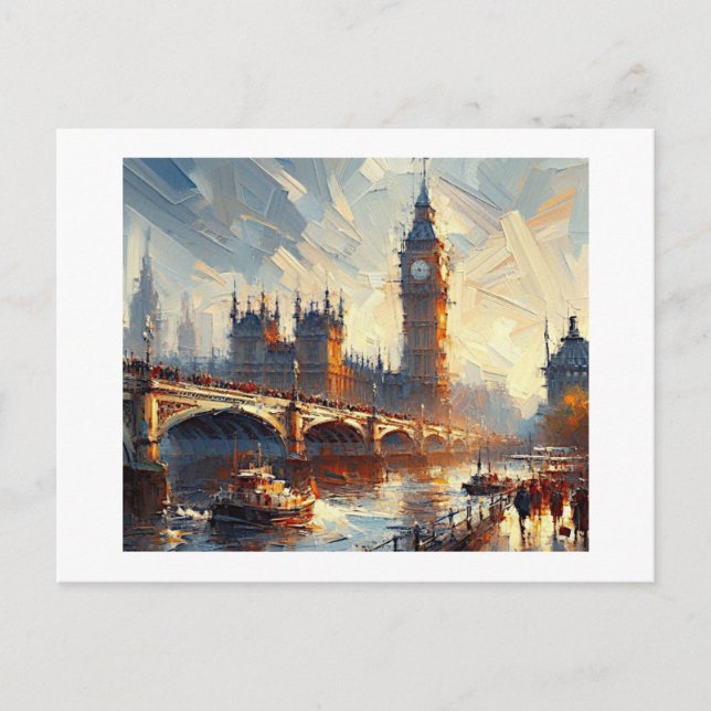 Carte Postale Big Ben, Bridge UK (Devant)