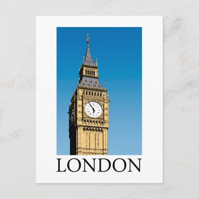 Carte Postale Big Ben Clock Tower (Devant)