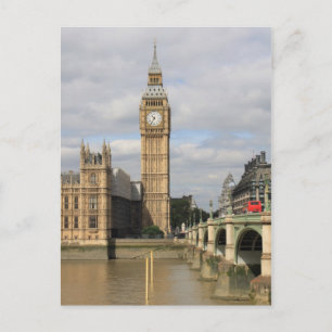 Carte Postale Big Ben et les Chambres du Parlement - Londres