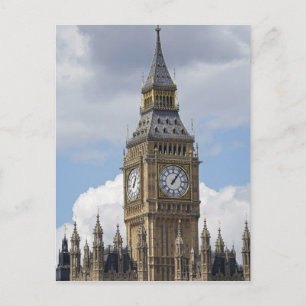 Carte Postale Big Ben et les Chambres du Parlement, Londres,