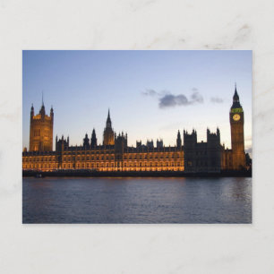 Carte Postale Big Ben et les Houses of Parliament dans la ville
