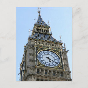 Carte Postale Big Ben Horloge à Londres, Angleterre Royaume-Uni