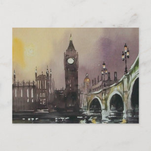 Carte Postale Big Ben London England Post Card