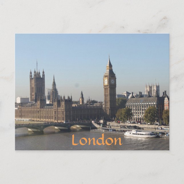 Carte Postale Big Ben, Londres Angleterre (Devant)
