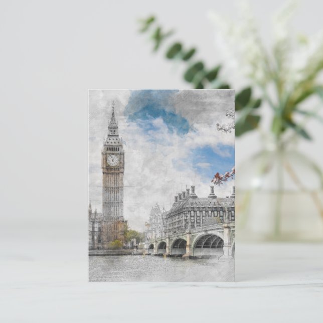 Carte Postale Big Ben, Londres, Royaume-Uni (Debout devant)