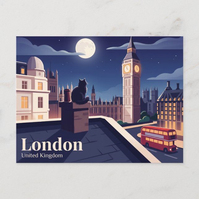 Carte Postale Big Ben Royaume-Uni (Devant)