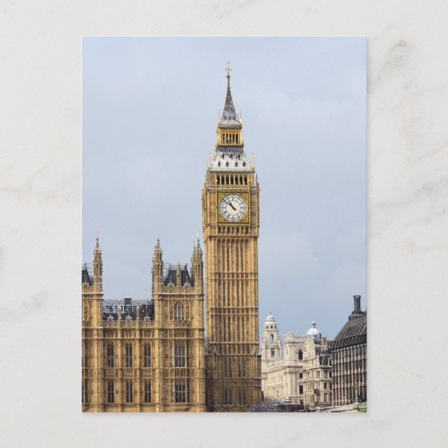 Carte Postale Big Ben, tour de l'horloge, Westminster, Londres (Devant)