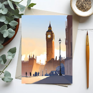 Carte Postale Big Ben tour Elizabeth Londres Angleterre Royaum