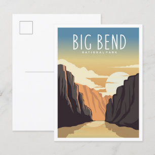Carte Postale Big Bend National Park Texas Illustration de voyag