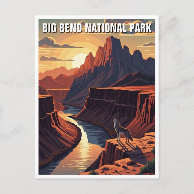 Carte Postale Big Bend National Park Travel (Devant)