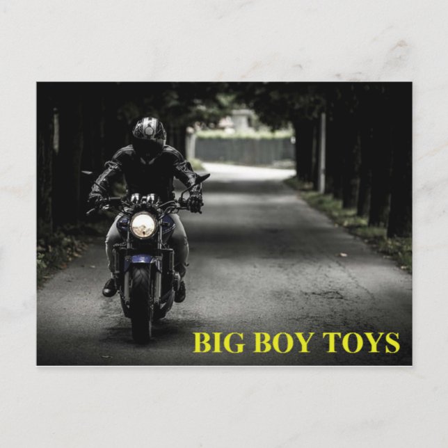 Carte postale Big Boy Toys Moto (Devant)