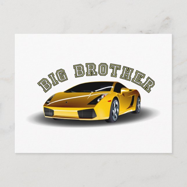 Carte Postale Big Brother Car (Devant)