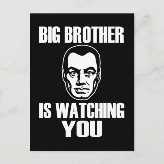 Carte Postale Big Brother vous regarde