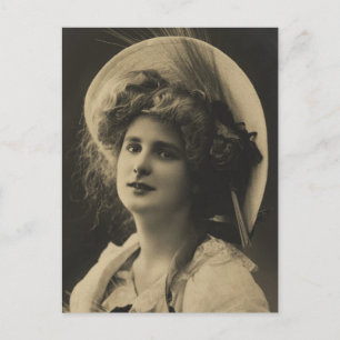 Carte Postale Big Casquette Girl - Photo Vintage