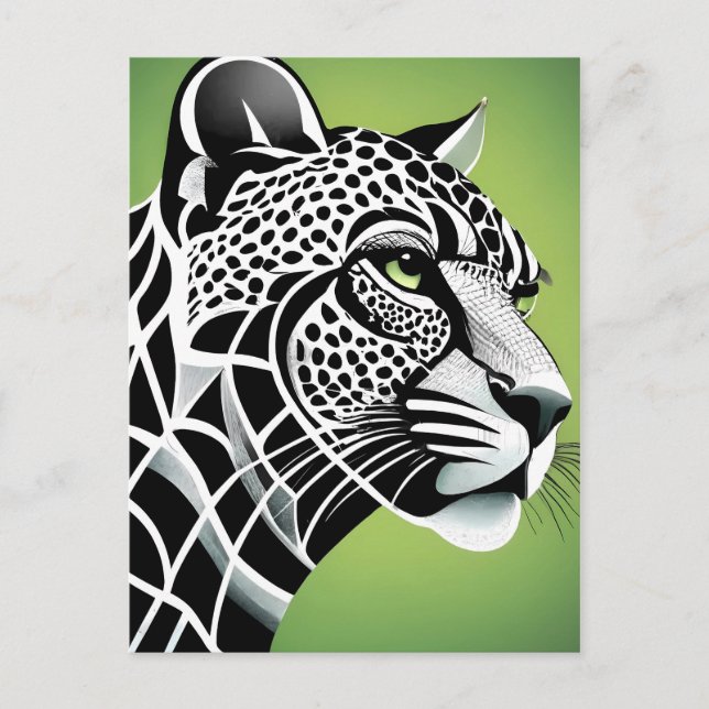 Carte Postale Big Cat Leopard Jaguar (Devant)