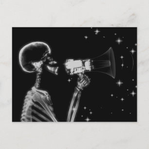 Carte Postale Big Faire-part X-Ray Skeleton - B&W