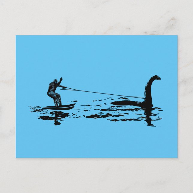 Carte Postale Big Foot and Nessie (Devant)
