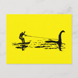 Carte Postale Big Foot et Nessie
