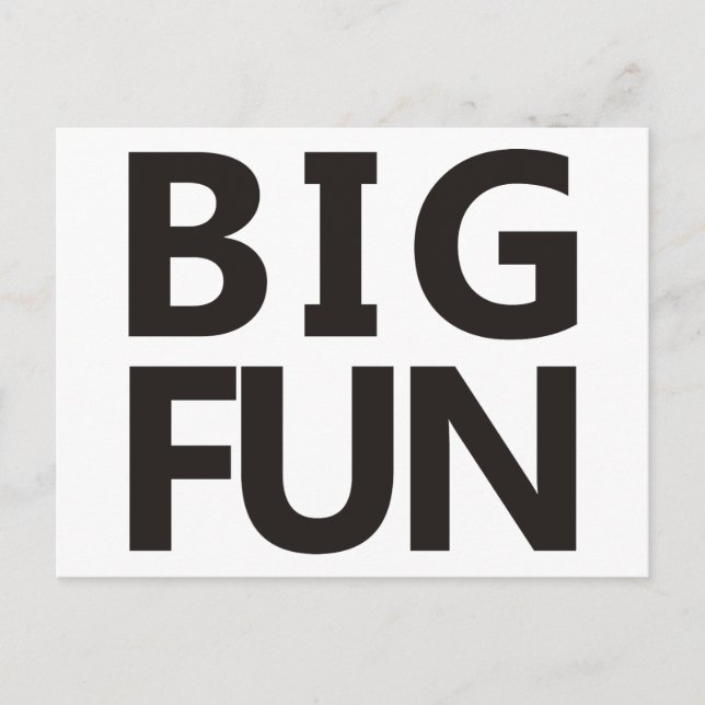 Carte Postale Big Fun (Devant)
