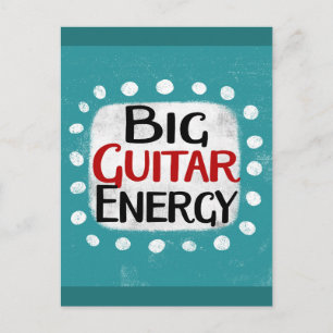 Carte postale Big Guitare Energy
