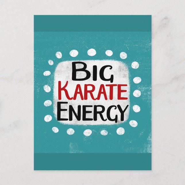Carte postale Big Karate Energy (Devant)