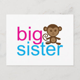 Carte Postale Big Sister Monkey