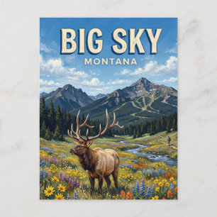 Carte Postale Big Sky Montana