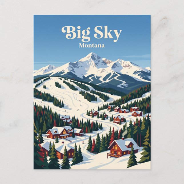 Carte Postale Big Sky Montana, États-Unis (Devant)
