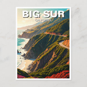 Carte Postale Big Sur California Central Coast Travel