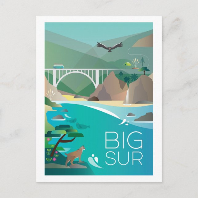 Carte postale Big Sur, Californie (Devant)