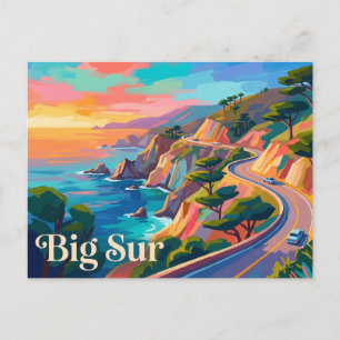 Carte Postale Big Sur Californie Central Coast Voyage Coucher de