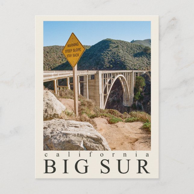 Carte Postale Big Sur Californie | Photographie argentique (Devant)