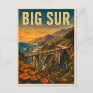 Carte Postale Big Sur Californie Pont Bixby