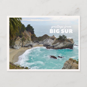 Carte Postale Big Sur Chute d'eau de McWay Pacific Coast Highway