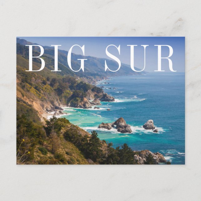 Carte Postale Big Sur Côte Californie | Merci (Devant)