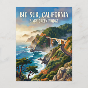 Carte Postale Big Sur États-Unis