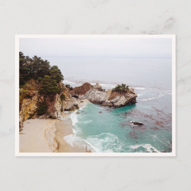 Carte Postale Big Sur Mcway Falls Waterfall Photo (Devant)