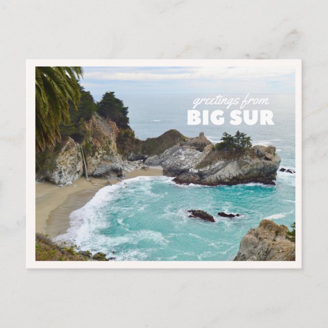 Carte Postale Big Sur McWay Waterfall Pacific Coast Highway (Devant)