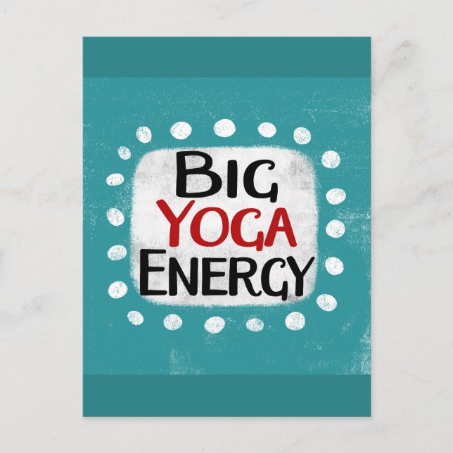 Carte postale Big Yoga Energy (Devant)