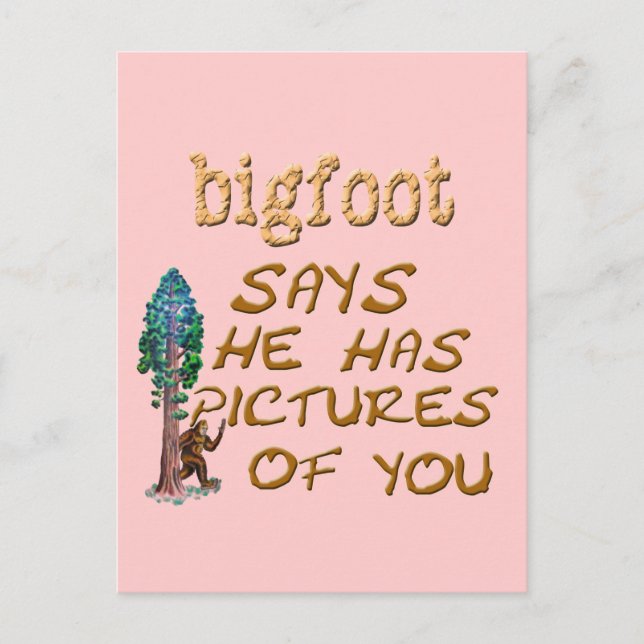 Carte Postale Bigfoot A Des Photos (Devant)