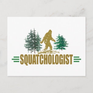 Carte Postale Bigfoot drôle, Sasquatch