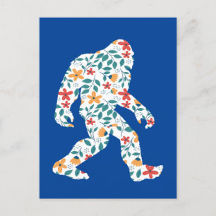 CARTE POSTALE BIGFOOT FLORAL