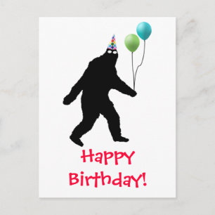Carte Postale Bigfoot Joyeux Anniversaire !