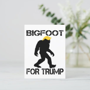 Carte Postale Bigfoot Pour Trump Élections 2024