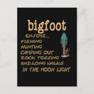 Carte Postale Bigfoot s'amuse