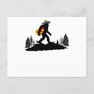 Carte Postale Bigfoot Sombreo Pinata, Cinco De Mayo Sasquatch