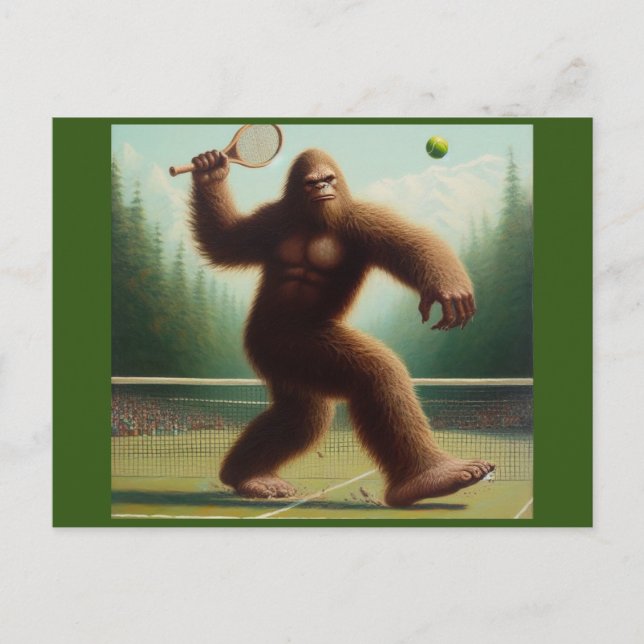 Carte Postale Bigfoot Tennis (Devant)