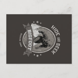 Carte Postale Bigfoot Yeti. Sasquatch. Rétro, Vintage.