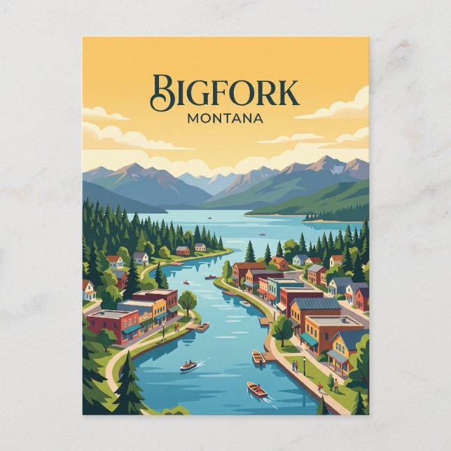Carte Postale Bigfork, Montana (Devant)