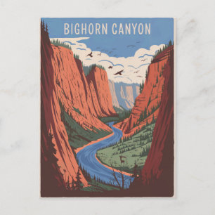 Carte Postale Bighorn Canyon Vintage